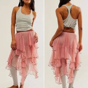 NWOT Free People One Net Godet Half Slip